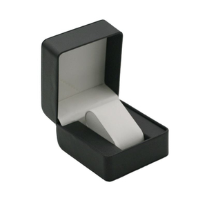 Luxury Black Leatherette <b>Watch</b> Box with Recycled Materials In-Stock <b>Watch</b> <b>Case</b> for Storage & Gift Giving Custom Logo Packaging - Product Image 3