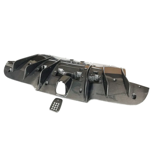 Difusor Trasero de Fibra de Carbono Real para Ferrari 488 GTB <span class=keywords><strong>Spider</strong></span> 2016-UP, Estilo Racing, Kit de Carrocería, Spoiler, Splitter - Product Image 5