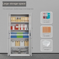 Armoire à dossiers en acier Bureau Multi-couches Grande capacité Sans formaldéhyde Anti-vol Étanche à l'humidité Design simple pour le bureau