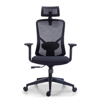 Échantillon gratuit Chaise de bureau de direction ergonomique directe d'usine avec appui-tête ergonomique et support dorsal Chaise de bureau