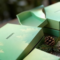Scatola regalo quadrata di lusso portatile di buona qualità ecologica con Design squisito per regali e set di profumi di fascia alta