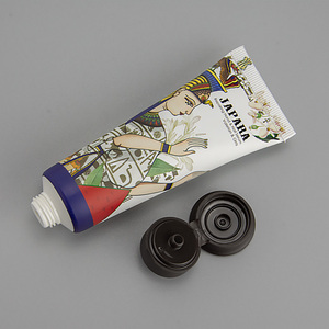 Bán buôn mỹ phẩm bóp ống PP cap loại theo định hướng Flip-Top cap Lotion Ống bao bì dễ thương rỗng tắm Ống trang điểm container - Product Image 2