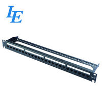Panel de Conexiones Ethernet UTP de 24 Puertos CAT6 1U, Sin Herramientas, Accesorio de Red