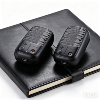Speaker Mini Clip-on yang Dapat Dipakai, Audio Bluetooth 5.4 Tahan Air IPX7, Desain Magnetik, Interkom Grup TWS untuk Luar Ruangan