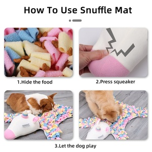 Luxury Large Dog Pet Feeding <b>Snuffle</b> <b>Mats</b> Custom Polar Fleece Soft Skin-friendly Nosework Agility Training Supplies Eco-Friendly - Product Image 3
