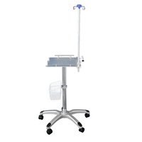 Chariot médical mobile PM-001 Rainbow pour appareil chirurgical, appareil ECG, chariot métallique, chariot à main, en stock, vente en gros