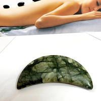 Ensemble de pierres de massage Sialia, jade vert naturel, quartz rose, pierre chauffante pour spa et usage domestique, forme ovale, pierre chaude énergétique