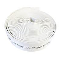 16 Bar haute pression blanc lutte contre l'incendie tuyau tuyau Polyester toile PVC 3 pouces d'épaisseur Tube
