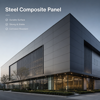 Panneau composite sandwich en acier coloré ignifuge B1, prix usine, pour façade extérieure d'hôtel