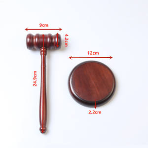 Handcrafted Polished Burlywood <strong>Wooden</strong> Hammer Mallet Judge Law Lawyer Auctioneer Gavel Set Customizable Multifunction Office <strong>Desk</strong> - Product Image 6