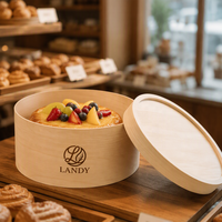 Boîte de rangement en bambou de qualité supérieure avec logo personnalisé, emballage cadeau vide en bois naturel pour gâteaux, noix, chocolat, sushis, thé avec couvercle