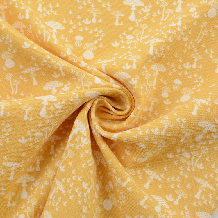 Трикотажная футболка 32S из спандекса с принтом на заказ, 100% хлопчатобумажная ткань для детской одежды