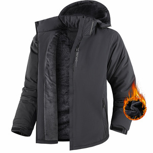 Men's <b>Winter</b> Parka Fleece Lined Thickened Warm Outdoor <b>Waterproof</b> Hiking Mountaineering Camping <b>Jacket</b> - Product Image 1