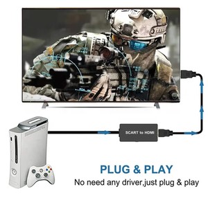 Soporte 720P 1080P Nueva llegada SCART a <span class=keywords><strong>HDM</strong></span> con cable HD - Product Image 5