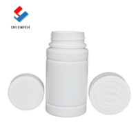 Récipient pharmaceutique de bouteille en plastique HDPE blanc de 100ml du fabricant pour la pilule de capsule avec le chapeau résistant d'enfants
