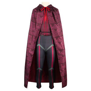 Disfraz <span class=keywords><strong>de</strong></span> Halloween <span class=keywords><strong>de</strong></span> WandaVision, Inspirado en <span class=keywords><strong>la</strong></span> <span class=keywords><strong>Bruja</strong></span> <span class=keywords><strong>Escarlata</strong></span> <span class=keywords><strong>de</strong></span> <span class=keywords><strong>la</strong></span> Película y <span class=keywords><strong>la</strong></span> Serie <span class=keywords><strong>de</strong></span> Televisión, Vestidos <span class=keywords><strong>de</strong></span> los Personajes <span class=keywords><strong>de</strong></span> Echo, Poliéster, Marca Ume, para Adultos - Product Image 1