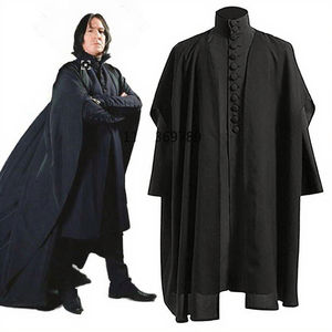 Disfraz de Cosplay del <span class=keywords><strong>Profesor</strong></span> Severus de BSR, Capa Negra de Hogwarts, Camisas, Trajes, Túnica para Niños, Varita Mágica, Carnaval, Fiesta de Halloween - Product Image 3