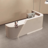 Comptoir de réception moderne pour salon de beauté, mini-bureau d'accueil d'occasion pour salle de sport