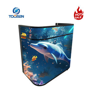 Высокояркий уличный светодиодный экран 6000 кд для вертикальной DJ-стойки, энергосберегающая светодиодная видеостена для продвижения бренда - Product Image 1