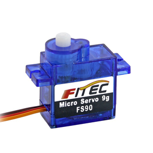 เฟทเทค <span class=keywords><strong>FS90</strong></span> <span class=keywords><strong>9g</strong></span> ไมโครอนาล็อกเซอร์โว 6V 1.5 กก.ซม. เกียร์ POM สำหรับเครื่องบิน RC เฮลิคอปเตอร์ DIY หุ่นยนต์ รถสมาร์ท อาร์ดูโน่ ของเล่นเสริมทักษะ - Product Image 1