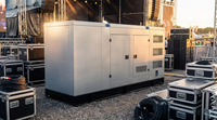 Générateur diesel mobile silencieux de type remorque 50 kVA avec démarrage automatique ATS 50/60 Hz, 80 kW, 100 kVA, 120 kW, refroidissement par eau