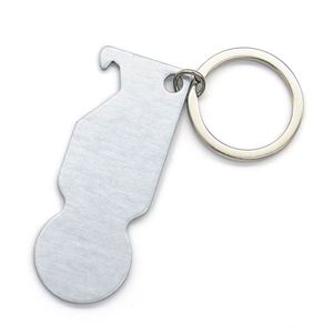 Porte-clés décapsuleur personnalisé pour chariot de courses, avec puce de paiement, pour les marchés allemand et canadien - Product Image 1