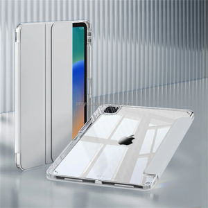 Étui fin de haute qualité pour tablette <span class=keywords><strong>iPad</strong></span> 9e/8e/7e génération 2022/2020/2019 10,2'' Coque rigide transparente en PC avec support pour stylet - Product Image 6