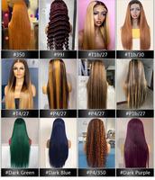 Peluca frontal de encaje HD sin pegamento, rizada profunda, rubia miel con reflejos, 13x6, cabello humano virgen, pre-arrancada, línea de cabello natural para mujer, venta al por mayor