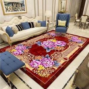 Karpet Pola Afghan Burgundy, Karpet Dapat Dicuci, Karpet Etnik Bohemian Turki - Product Image 6