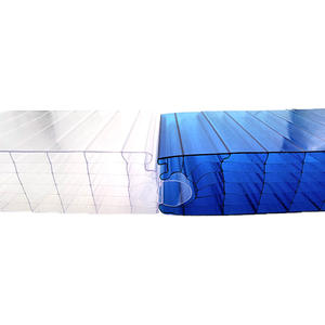 30mm 40mm 50mm Creux sept murs carte PC Plug-Pattern Feuille de <span class=keywords><strong>polycarbonate</strong></span> pour cloison - Product Image 6