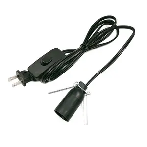 US/EU/AU Plug Lighting Cord Set with Dimmer Switch Lighting Fixture Easy Install Adjust Brightness Power Cord Salt Lamp