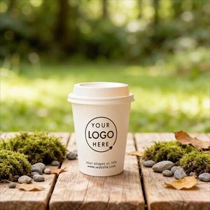 แก้วกระดาษคราฟท์แบบใช้แล้วทิ้งสำหรับกาแฟร้อนเย็น ขนาด 90 มม. 8/10/12/16 ออนซ์ เป็นมิตรกับสิ่งแวดล้อม พิมพ์โลโก้ได้ตามต้องการ แบบชั้นเดียว/สองชั้น - Product Image 2