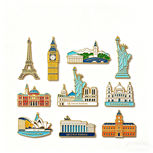 Souvenirs personnalisés en métal gaufré 3D en alliage de zinc, design monument, pour Pâques, remise de diplôme, magasins de souvenirs, touristes - Product Image 3