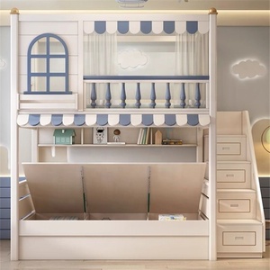 <span class=keywords><strong>Letto</strong></span> <span class=keywords><strong>a</strong></span> soppalco di lusso per bambini, <span class=keywords><strong>letto</strong></span> <span class=keywords><strong>a</strong></span> castello moderno in legno combinato per <span class=keywords><strong>cameretta</strong></span> bambine, <span class=keywords><strong>letto</strong></span> <span class=keywords><strong>a</strong></span> castello con scivolo, scaletta e armadio - Product Image 4