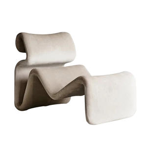 Designer Abstract Lines Fold and Etcetera Bend Bendy Lounge Chair Chaise longue en fibre de verre profilée - Product Image 2