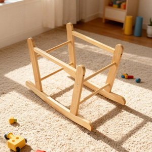 <span class=keywords><strong>Neonato</strong></span> <span class=keywords><strong>portatile</strong></span> uncinetto bambino Rocker in legno massello moderno bambino a dondolo culla Moses cesto per neonati - Product Image 3