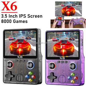 เครื่องเล่นเกมพกพา X X6 Retro หน้าจอ IPS 3.5 นิ้ว จอยสติ๊ก 3 มิติคู่ พร้อมเกมในตัว 8000 เกม - Product Image 4