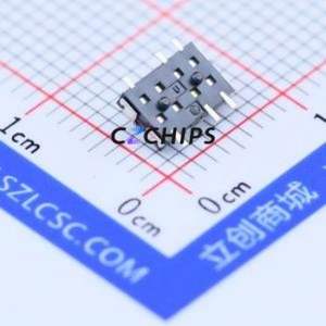 SSSS820101 Slide Switch SMD Switch Double Pole Double Throw Rectangle Pin Header SMD Tab 2.9mm - Product Image 2