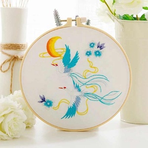 Flor chinesa Broderie Bordado Kit Ponto Cruz Conjunto Com Padrão De Argola Impresso Bordado Costura Arte Artesanato Decoração - Product Image 2