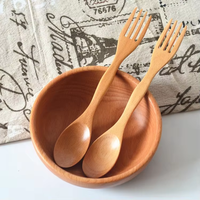 Cuchara-Tenedor Ecológica Personalizada 2 en 1, Cubiertos Reutilizables para Restaurantes, Catering, Viajes y Uso Diario