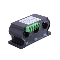 Capteur de courant alternatif Hall perforé 0-500A Sortie 4-20mA 0-5V 0-10V Convertisseur isolé de signal de courant alternatif triphasé de haute précision