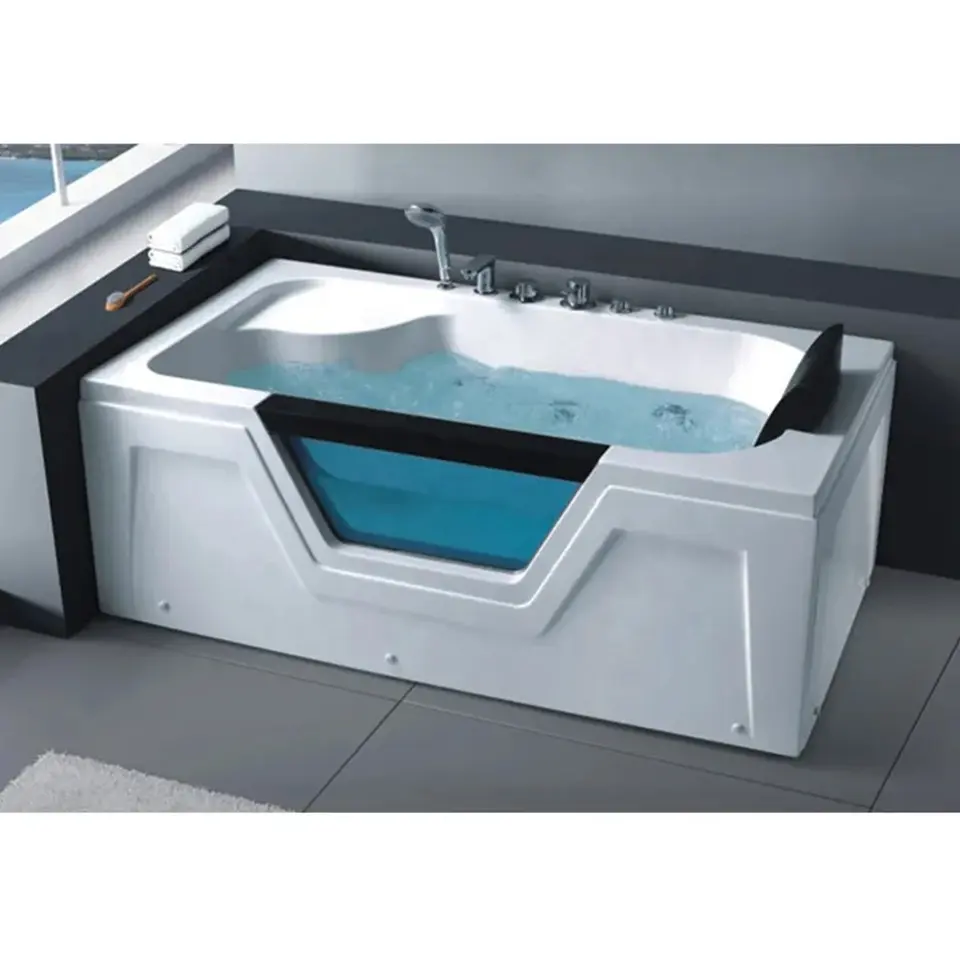 USA Indoor spa massage double whirlpool bathtub acrylic hot tub washing machine