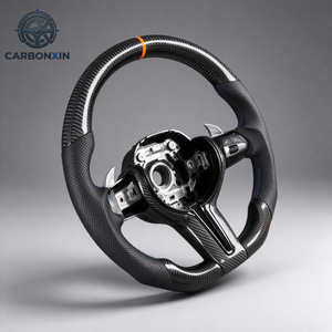 พวงมาลัยหนังคาร์บอนไฟเบอร์ฟอร์จแบบสั่งทำพิเศษสำหรับ BMW CS G M F 2 3 4 5 6 ซีรีส์ supra G20 F20 E92 F30 F32 E87 E91 - Product Image 3