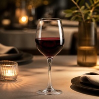 Verre à vin rouge sur pied de 370 ml pour collection de vaisselle, usage hôtelier et de restauration, verrerie traditionnelle pour vin rouge