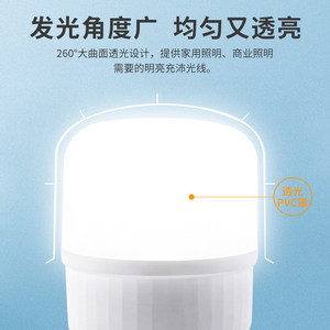 Ampoule LED 5000K Lumière du jour Culot E27 Couvercle en PC Corps en aluminium 110 Lm/W 25000 heures Éclairage industriel pour entrepôt Garantie 3 ans - Product Image 3