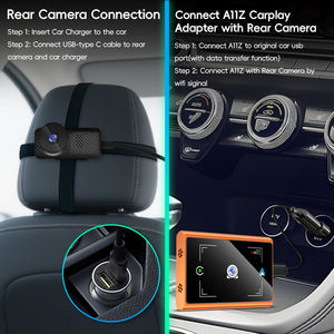 Adaptador Universal Inalámbrico Inteligente para Carplay y Android Auto con Diseño Amigable para Bebés, para Cámara de Coche y Monitoreo de Mascotas en el Asiento Trasero - Product Image 4