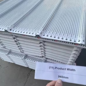 Panel de Malla Perforada de 5 m de Largo, 0.9 mm de Grosor, 5 Picos, Color Blanco, Cortavientos, Impermeable, Anti-UV, Reduce el Ruido - Product Image 4