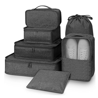 Cubes de compression légers et portables pour bagages de voyage, ensemble d'organisateurs de bagages, étiquette privée de luxe personnalisée, faible MOQ