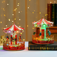 Nouvelle boîte à musique lumineuse de Noël avec décorations Trojanswing, cadeau