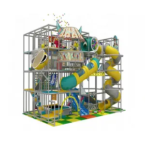 नई डिजाइन के साथ संयोजन नरम खेल संरचनाओं बालवाड़ी मज़ा इनडोर खेल का मैदान playhouses